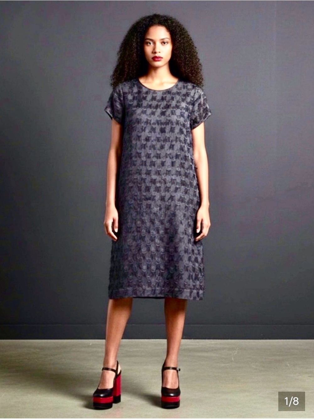 Perfect LBD-BANANA REPUBLIC L’WREN SCOTT Textured Dots Black Cocktail Dress